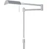 HELL Lampadaire LED Graz, nickel mat