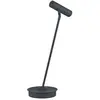 HELL Lampe de table LED Tom, dimmable, noire