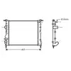 Radiateur, refroidissement du moteur RTA2271 Ava Quality Cooling RTA2271