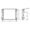 Radiateur, refroidissement du moteur RTA2272 Ava Quality Cooling RTA2272