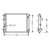 Radiateur, refroidissement du moteur RTA2302 Ava Quality Cooling RTA2302