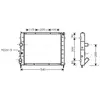 Radiateur, refroidissement du moteur RTA2215 Ava Quality Cooling RTA2215