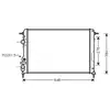 Radiateur, refroidissement du moteur RTA2241 Ava Quality Cooling RTA2241