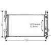 Radiateur, refroidissement du moteur MSA2364 Ava Quality Cooling MSA2364