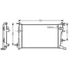 Radiateur, refroidissement du moteur RT2410 Ava Quality Cooling RT2410