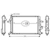 Radiateur, refroidissement du moteur OLA2294 Ava Quality Cooling OLA2294