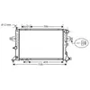 Radiateur, refroidissement du moteur OLA2252 Ava Quality Cooling OLA2252