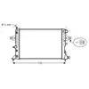 Radiateur, refroidissement du moteur OLA2254 Ava Quality Cooling OLA2254
