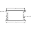 Radiateur, refroidissement du moteur OLA2242 Ava Quality Cooling OLA2242