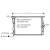 Radiateur, refroidissement du moteur BWA2292 Ava Quality Cooling BWA2292