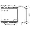 Radiateur, refroidissement du moteur PEA2237 Ava Quality Cooling PEA2237