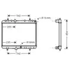 Radiateur, refroidissement du moteur PEA2241 Ava Quality Cooling PEA2241