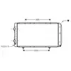 Radiateur, refroidissement du moteur PEA2146 Ava Quality Cooling PEA2146