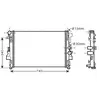 Radiateur, refroidissement du moteur MSA2356 Ava Quality Cooling MSA2356