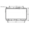Radiateur, refroidissement du moteur DWA2073 Ava Quality Cooling DWA2073