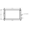Radiateur, refroidissement du moteur FDA2218 Ava Quality Cooling FDA2218
