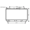 Radiateur, refroidissement du moteur DWA2052 Ava Quality Cooling DWA2052