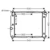Radiateur, refroidissement du moteur DWA2066 Ava Quality Cooling DWA2066