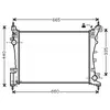 Radiateur, refroidissement du moteur FTA2318 Ava Quality Cooling FTA2318