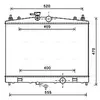 Radiateur, refroidissement du moteur DN2338 Ava Quality Cooling DN2338
