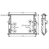 Radiateur, refroidissement du moteur MSA2436 Ava Quality Cooling MSA2436