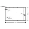 Radiateur, refroidissement du moteur BWA2285 Ava Quality Cooling BWA2285