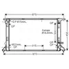 Radiateur, refroidissement du moteur AIA2291 Ava Quality Cooling AIA2291