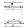 Radiateur, refroidissement du moteur HY2290 Ava Quality Cooling HY2290