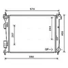 Radiateur, refroidissement du moteur HY2274 Ava Quality Cooling HY2274