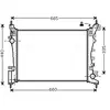 Radiateur, refroidissement du moteur OL2574 Ava Quality Cooling OL2574