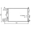 Radiateur, refroidissement du moteur OLA2484 Ava Quality Cooling OLA2484