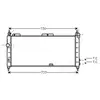 Radiateur, refroidissement du moteur OLA2203 Ava Quality Cooling OLA2203
