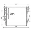 Radiateur, refroidissement du moteur JR2053 Ava Quality Cooling JR2053