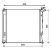 Radiateur, refroidissement du moteur HY2284 Ava Quality Cooling HY2284