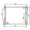 Radiateur, refroidissement du moteur DN2354 Ava Quality Cooling DN2354