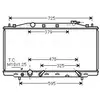 Radiateur, refroidissement du moteur HD2224 Ava Quality Cooling HD2224