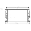 Radiateur, refroidissement du moteur TO2402 Ava Quality Cooling TO2402