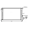 Radiateur, refroidissement du moteur CNA2194 Ava Quality Cooling CNA2194