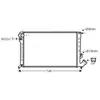Radiateur, refroidissement du moteur CNA2153 Ava Quality Cooling CNA2153