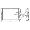 Radiateur, refroidissement du moteur MSA2459 Ava Quality Cooling MSA2459