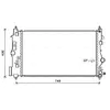 Radiateur, refroidissement du moteur OLA2488 Ava Quality Cooling OLA2488