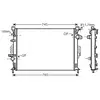 Radiateur, refroidissement du moteur FDA2425 Ava Quality Cooling FDA2425