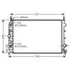 Radiateur, refroidissement du moteur OLA2388 Ava Quality Cooling OLA2388