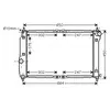 Radiateur, refroidissement du moteur DWA2067 Ava Quality Cooling DWA2067