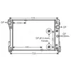 Radiateur, refroidissement du moteur MSA2475 Ava Quality Cooling MSA2475