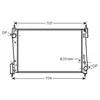 Radiateur, refroidissement du moteur FTA2311 Ava Quality Cooling FTA2311