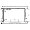 Radiateur, refroidissement du moteur AI2306 Ava Quality Cooling AI2306
