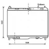 Radiateur, refroidissement du moteur FD2442 Ava Quality Cooling FD2442