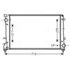 Radiateur, refroidissement du moteur FT2390 Ava Quality Cooling FT2390