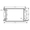 Radiateur, refroidissement du moteur AIA2206 Ava Quality Cooling AIA2206